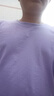 【大牌清倉】爆款同廠(chǎng)直發(fā)長(cháng)袖T恤男春秋季薄款打底衫上衣精梳棉 紫色 L 曬單實(shí)拍圖