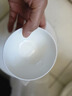 華光國瓷 骨瓷碗套裝 抗菌釉中彩中式家用 飯碗面碗組合10個(gè)裝 白玉蘭 4.5英寸 8個(gè) +6英寸面碗2只 曬單實(shí)拍圖
