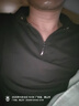 JIAYE2026新款小立領(lǐng)男士長(cháng)袖polo衫半拉鏈時(shí)尚休閑秋衣單件秋裝打底衫 #C0017黑色 XL 【建議115-130斤】 曬單實(shí)拍圖