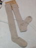 浪莎（LangSha）過(guò)膝襪子女長(cháng)筒秋冬季保暖加絨加厚孕婦護膝腿套大腿長(cháng)腿高筒襪 【卡其色】 1雙 均碼 過(guò)膝襪 曬單實(shí)拍圖