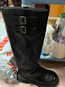 熱風(fēng)厚底長(cháng)筒靴女2025年冬季新款美拉德復古騎士靴女鞋子靴子 曬單實(shí)拍圖