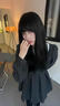 玲玖灰色娃娃領(lǐng)設計感連衣裙女冬加厚富家千金高級感穿搭裙子 灰色 S 曬單實(shí)拍圖