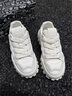 莎萊茜（SALAXI）2025秋冬新品冰川系列潮牌厚底增高面包鞋男女款情侶氣墊休閑潮鞋 白色 42 【男款】 曬單實(shí)拍圖