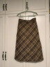香影格子毛呢半身裙女2025秋冬新款高腰a字輕熟風(fēng)美拉德咖色裙子 咖啡A844070 XL 曬單實(shí)拍圖