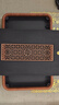 仿烏金石茶盤(pán)家用茶具茶臺儲水排水式干泡臺石頭輕奢現代托盤(pán)實(shí)木 小仿黃花梨古窗39*26儲排款 曬單實(shí)拍圖