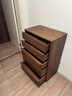 樸愫木作黑胡桃木實(shí)木斗柜復古客廳臥室靠墻儲物柜床尾置物抽屜柜 山脊五斗柜丨現貨 曬單實(shí)拍圖