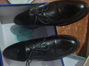 意爾康男鞋 皮鞋男秋季牛皮男士商務(wù)正裝鞋低幫通勤英倫風(fēng)三接頭德比鞋 黑色 39 曬單實(shí)拍圖