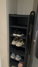 竹喻鞋架家用門(mén)口小窄鞋柜門(mén)口入戶(hù)柜租房簡(jiǎn)易宿舍樓道楠竹新款收納柜 （夾縫可放）9層32長(cháng)輕奢灰 無(wú)規格 曬單實(shí)拍圖