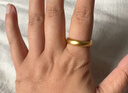 周六福（ZLF）新年禮物古法黃金戒指男女款情侶足金999圓潤戒指單只 計價(jià) 女戒9號-11.53g 曬單實(shí)拍圖