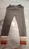 純棉女童打底褲子春秋外穿中小兒童長(cháng)褲韓版打底褲 加絨兩件：黑色繡標+深灰繡標 120 【建議身高110-120cm】 曬單實(shí)拍圖
