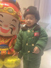 G.duck軍大衣兒童套裝加絨軍綠色嬰兒棉衣加厚寶寶棉服東北小孩冬季衣服 軍大衣_分體款送帽子包包 90 cm 建議22-26斤 曬單實(shí)拍圖