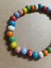 南啵丸景德鎮高溫陶瓷手串彩虹守護串珠手鏈時(shí)尚簡(jiǎn)約手鏈送女友生日禮物 單圈 多巴胺手鏈 曬單實(shí)拍圖