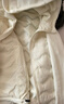鴨鴨（YAYA）零壓輕暖羽絨服女2025新款短款薄戶(hù)外時(shí)尚輕薄連帽情侶保暖外套YX 米白色 M /170 曬單實(shí)拍圖