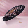 雪堡Vonlilienfeld費(fèi)樂(lè)德雙層防紫外線防曬晴雨遮陽(yáng)傘16骨折疊櫻花傘 16骨雙層傘-晚夜海棠 曬單實(shí)拍圖
