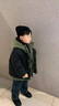 G.duck小黃鴨童裝男童羽絨棉服冬季兒童外套冬裝加厚假兩件棉衣男孩棉襖 黑色【假兩件】 高品質(zhì)羽絨棉 140 建議130-140cm9-10歲cm 曬單實(shí)拍圖