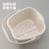 家至寶進(jìn)口足浴桶 日本洗腳盆足浴器塑料手提家用足浴按摩保溫泡腳桶 白色 曬單實(shí)拍圖