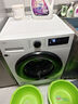 三星（SAMSUNG）AI神5系 滾筒單洗 12KG大容量全自動(dòng)滾筒AI泡泡凈蒸汽除菌超薄嵌入 白 WW12DG5B24AWSC 曬單實(shí)拍圖