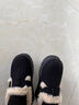 TGS UGG【廠(chǎng)牌】厚底雪地靴女女鞋加絨毛毛勃肯鞋棉鞋 黑色升級款 加絨 36 曬單實(shí)拍圖