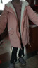 G.duck女童外套秋冬裝棉衣冬季新款女孩加絨中大童棉服兒童中長(cháng)款派克服 西瓜紅【加絨】 140 建議9-10歲 建議身高125-135C 曬單實(shí)拍圖