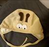 嬰兒護耳帽春秋季搞怪小眼睛新生兒護囟門(mén)包頭帽出游防風(fēng)寶寶帽子 搞怪蜜蜂-卡其色 參考2-18個(gè)月/帽圍36-45cm 曬單實(shí)拍圖