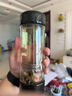 茶之戀茶水分離杯臻鈦版雙層玻璃茶杯男士泡茶專(zhuān)用高檔水杯伴手禮物禮品 臻鈦版-碳纖維黑 360ml 曬單實(shí)拍圖
