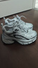 達芙妮老爹鞋女鞋新款百搭透氣休閑厚底運動(dòng)鞋 銀色  36  曬單實(shí)拍圖