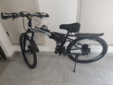 永久（FOREVER）折疊山地自行車(chē)成人越野單車(chē)變速賽車(chē)成年大人學(xué)生男女 輻條輪-云墨黑【店長(cháng)推薦 雙重減震】 26寸27速【適合160-180cm】 曬單實(shí)拍圖