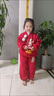 G.duck小黃鴨女童拜年服套裝加絨兒童衛衣褲子新中式元旦表演服新年衣服 紅色 90 尺碼1~2歲【 80-90cm】 曬單實(shí)拍圖