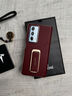 智父榮耀magic v2手機殼新款華為v2磁吸翻蓋視窗真皮全包防摔專(zhuān)用保護套magicv2腕帶支架高端超薄外殼 【瑞紅色】頭層牛皮*腕帶支架*智能視窗 曬單實(shí)拍圖