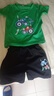 G.duck小黃鴨卡通薄款套裝男小童小孩子衣服夏天男孩短袖短褲運動(dòng)兩件套 綠色【挖掘機套裝】 100 碼【20-30斤】 曬單實(shí)拍圖