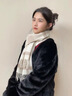 木舟魚(yú)【尖貨】100%純羊毛圍巾女冬季高級感2025新款圍脖生日禮物 駝咖格 （100%純羊毛新格紋） 曬單實(shí)拍圖