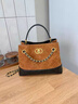 ANYSMIC奢侈品包包女包大牌托特包2025新款秋冬真皮單肩腋下包小香風(fēng)手提 棕色 曬單實(shí)拍圖