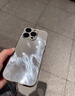 巴蒂尼 夏天冰晶適用iphone17手機殼蘋(píng)果16promax新款羽紗玻璃15pro獨特好看14pm鏡頭全包輕奢高級感小眾 【冰晶白】帶鏡頭膜*羽紗玻璃*冰涼手感 iPhone 16 Pro Max 曬單實(shí)拍圖