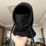 塔斯隊長(cháng)騎行加絨加厚保暖頭套山地車(chē)摩托車(chē)防風(fēng)護耳護脖一體包裹式圍巾帽 黑色 曬單實(shí)拍圖