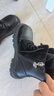 芭比童鞋女童春秋馬丁靴單里短筒皮靴兒童百搭黑色靴子DA6569黑色33碼 曬單實(shí)拍圖