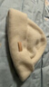 玖慕（JIUMU）100%小山羊絨保暖毛線(xiàn)帽秋冬季針織帽冷帽冬帽戶(hù)外護耳防寒帽子女 曬單實(shí)拍圖