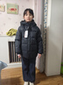 雪中飛兒童羽絨服男女童裝秋冬季新款加厚百搭防寒保暖面包外套 黑色 140 曬單實(shí)拍圖