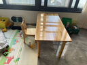 希迪尼幼兒園桌椅實(shí)木書(shū)桌套裝兒童木制學(xué)習桌家用寫(xiě)字桌游戲積木長(cháng)方桌 120*60長(cháng)方桌+新款2椅 曬單實(shí)拍圖