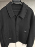 羅蒙（ROMON）毛呢大衣男士2025秋冬新款雙面羊毛外套短款韓版潮流痞帥呢子夾克 黑色 XL 125-140斤 曬單實(shí)拍圖