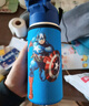迪士尼（DISNEY）兒童保溫杯316食品級小學(xué)生直飲杯上學(xué)專(zhuān)用幼兒園水壺 400ML 藍色蜘蛛直飲口6144 曬單實(shí)拍圖