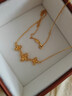 周生生丁香花黃金項鏈 生生有囍足金花卉婚嫁套鏈 95304N計價(jià)5.55克 曬單實(shí)拍圖