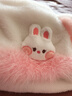 溪谷幽幽日系可愛(ài)兔子耳朵會(huì )動(dòng)帽子女一體冬季加厚毛絨保暖護耳雷鋒帽韓版 粉白大耳兔（三件套）耳朵會(huì )動(dòng) 均碼 曬單實(shí)拍圖