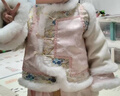 妮莎倍兒女童馬面裙套裝國風(fēng)冬季2025新款兒童格格服漢服冬款 粉色 120 曬單實(shí)拍圖