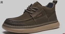 熱風(fēng)（Hotwind）休閑皮鞋男士春秋新款復古時(shí)尚高幫厚底輕質(zhì)休閑鞋男士皮鞋 07綠色 42 曬單實(shí)拍圖