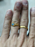 中國珠寶星星黃金戒指女足金開(kāi)口戒生日禮物送女朋友老婆 金重約2.8g【足金戒指】 曬單實(shí)拍圖