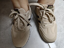 小回力家品牌軟皮休閑鞋女鞋2026新款春秋防滑媽媽鞋子軟底運動(dòng)輕便跑步鞋 卡其皮面 38 曬單實(shí)拍圖