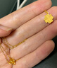 周六福足金999四葉草黃金項鏈女吊墜計價(jià)A0611665 約3.61g 40+5cm 禮物 曬單實(shí)拍圖