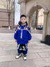 G.duck奧特曼拜年服男童冬裝套裝2026新年兒童過(guò)年衣服寶寶棉衣加絨加厚 藍色 夜間反光 130 cm 曬單實(shí)拍圖