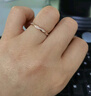 CRD克徠帝【現貨閃發(fā)】18K金鉆戒鉆石戒指鉆石女戒群鑲女戒 玫瑰金K金鉆戒  共約5分 曬單實(shí)拍圖
