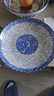 葉余4只大盤(pán)子超大加厚菜盤(pán)家用青花陶瓷 大盤(pán)雞剁椒魚(yú)頭可蒸圓盤(pán) A釉下彩青花瓷：特大號深 12英寸 曬單實(shí)拍圖